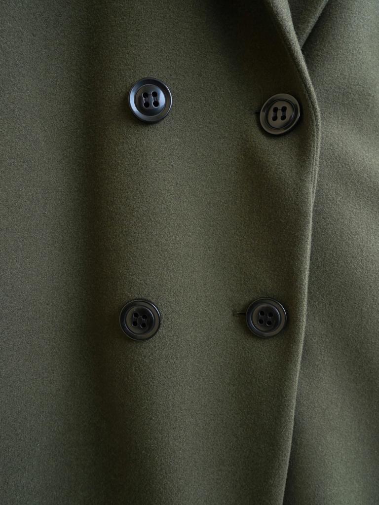 Trench Manteau élégant vert kaki