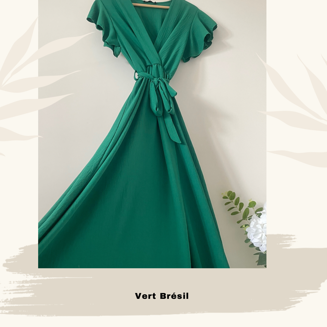 Dark Slate Gray Robe fluide Vert Brésil