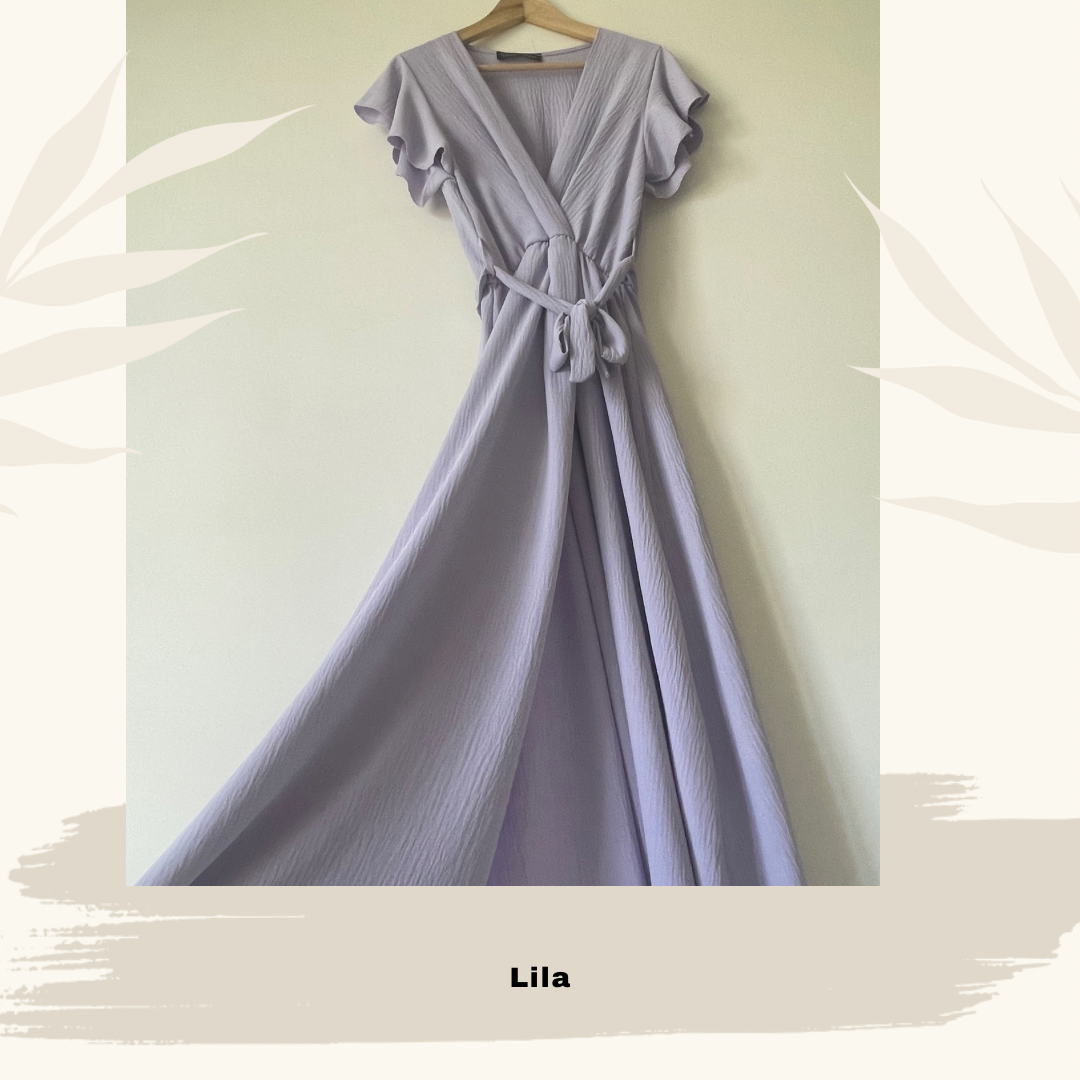 Light Gray Robe fluide Lila